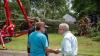 Ohio Gov. Mike DeWine tours storm damage left behind in northeast Ohio