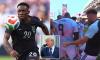 Belgium poke fun at Trump and USA with brutal two-word tweet... after players had mocked president's dancing in World Cup celebrations