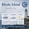 Rhode Island Weather for July 7, 2026
