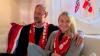 Crown Princess pictured after lung transplant for the first time as she cheers on Norway in World Cup victory