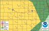Slight Risk for severe weather issued for central Nebraska on Wednesday night