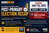 Northwest Baltimore County Post-Primary Election Recap Set for July 28