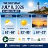 Rhode Island Weather for July 8, 2026
