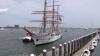 Anchors aweigh! Doug Meehan sailing aboard Sagres to Boston