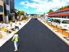 Road sealing works progressing well on Hotbread Roundabout – Central MarketRoad sealing works progressing well on Hotbread Roundabout – Central Market