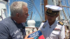 EyeOpener's Doug Meehan gives Sagres captain gifts from Boston