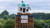 Mosque model placed on top of Northern Ireland bonfire