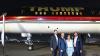 Palm Beach airport's President Donald J Trump International rebrand celebrated as Trump plane touches down