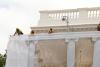 White House Hangs Tarps Over North Portico Amid Trump’s Construction Blitz