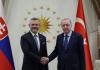 Turkish, Slovak presidents discuss bilateral ties, regional issues on NATO summit sidelines