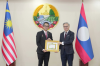 Laos Honors Outgoing Malaysian Ambassador for Strengthening Bilateral Relations