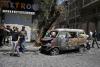 Syria says it arrested IS-linked suspects behind the Damascus bombings during Macron's visit