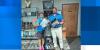 Latvian college student selling educational materials in Scottsboro as part of internship program
