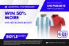 Argentina vs Switzerland: Bet £10, Get £40 free bets + 50% Bet Builder win boost | BOYLE Sports