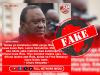 No, former Kenyan president Kenyatta hasn’t endorsed opposition politician Edwin Sifuna for the presidency – quote is fabricated