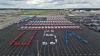 Kansas City GM crews build a giant EV American flag