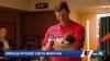 Baltimore Orioles' Tyler Wells visits newborns at MedStar