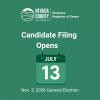Candidate Filing Period Opens July 13 for November Election