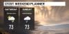 Unsettled conditions this weekend, with some better outdoors weather next week