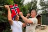 "Love match!" - South Shields husband and Norwegian wife travel 1,000km to watch England game in pub