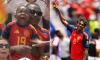 Heartwarming moment Lamine Yamal spots his adorable three-year-old brother's celebrations on the big screen as Spain set up World Cup semi-final showdown with France