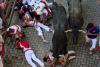 Bull gores runner in the face at Spain's San Fermin bull run festival