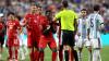 Why did Switzerland get a red card vs. Argentina?