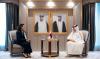 Minister of State for Foreign Affairs receives copy of credentials of Albania's Ambassador