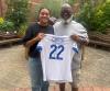 England football star donates shirt and boots to The Myton Hospices