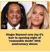 Singer Beyoncé cuts Jay-Z’s hair in opening night of ‘reasonable doubt’ 30th anniversary shows