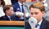 The coolest fan on Centre Court! George feels the heat as temperatures hit 29C at Wimbledon final