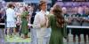 Jannik Sinner receives Gentlemen's Singles Trophy from Catherine after Italian defends Wimbledon title