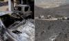Wildfire Brits' doomed escape convoy: Haunting image shows how fleeing victims of Spanish inferno were left stranded, with one attempting to turn back before inferno swept over them