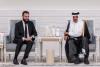 HH the Amir meets Syrian President