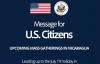 U.S. Embassy Managua issue security alert for upcoming mass gatherings