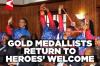 Vice President welcomes Special Olympics gold medallists home