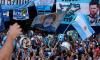 Now the Argentines are fighting EACH OTHER! Rival football fans clash on eve of 'highest risk' World Cup match with England