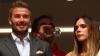 David and Victoria Beckham put on united display as they watch Spain reach World Cup final