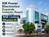 RIR Power Electronics Set to Begin Trading on National Stock Exchange