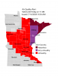 Air Quality alert issued for most of Minnesota
