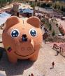 Colombia theme park installs world's largest piggy bank