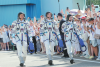 Russian cosmonauts, NASA astronaut set off on 8-month joint space mission