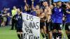 Argentina risk FIFA sanction for celebrating World Cup semifinal win over England with Falklands banner