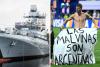 Brazen Argentina minister accuses Royal Navy of 'military incursion' after World Cup Falklands banner incident