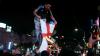 Argentina fans burn England flag and carry coffin draped in Union Jack after World Cup win