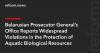 Belarusian Prosecutor General’s Office Reports Widespread Violations in the Protection of Aquatic Biological Resources