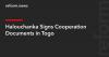 Halouchanka Signs Cooperation Documents in Togo