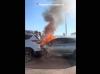 Police constable driving without insurance, over alcohol limit, in Nicosia crash that burned two cars (video)