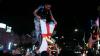 Argentina fans burn England flags and Union Jack coffin after World Cup win
