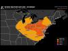 Ohio Pennsylvania and Virginia Face Level 2 Severe Weather Risk Saturday as Front Sparks Large Hail Before Turning Into Damaging Wind Line